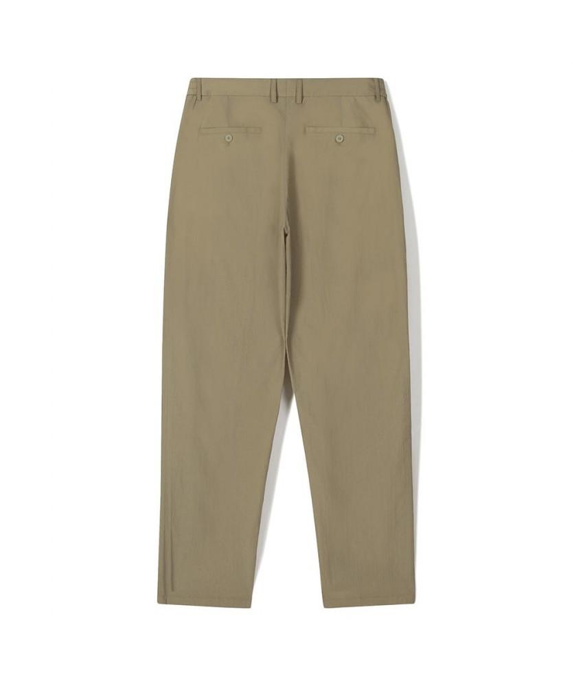 NOTIG Regular Fit Elastic Waist Cotton Pants Beige_Ols1Ptlp104I1