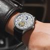 Men Fashion Design Horse Watches Leather Strap Automatic Mechanical Watches Men Luxury Tourbillon Wristwatches