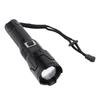 Super Bright Flashlight 3 Modes Zoomable IPX4 Waterproof Rechargeable LED Handheld Flashlight with L