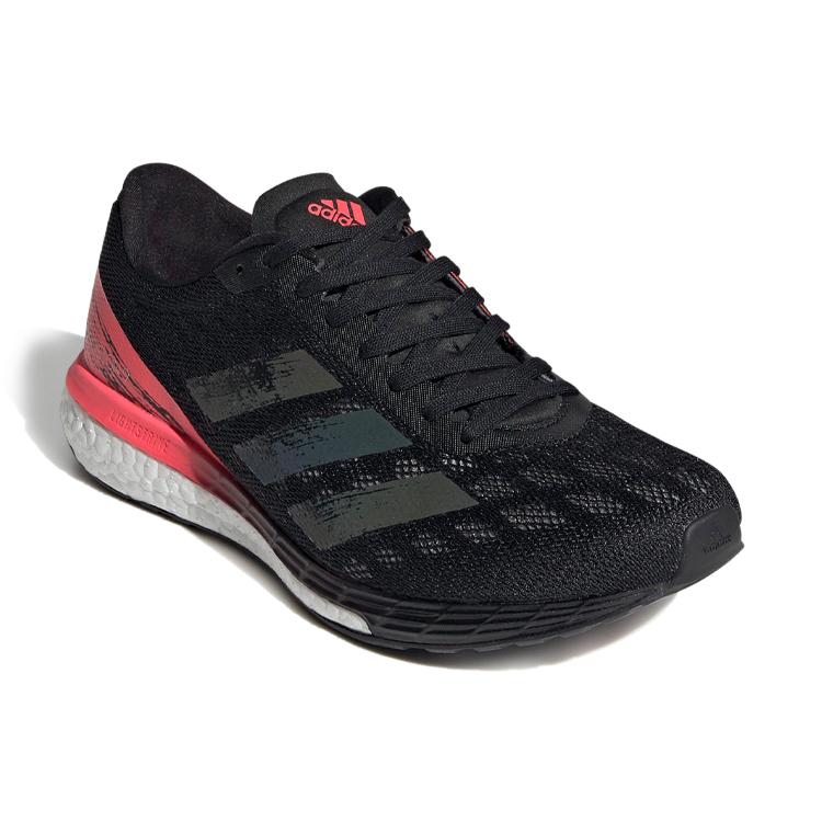 New Adidas Adizero Boston 9 Black Signal Pink Women's EG4656