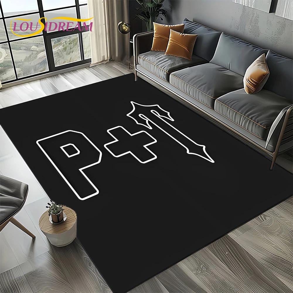 3D Fashion Trapstar London Logo Carpet Rug for Bedroom Living Room Home Sofa Decoration,Children Game Large Decor Floor Mat Gift