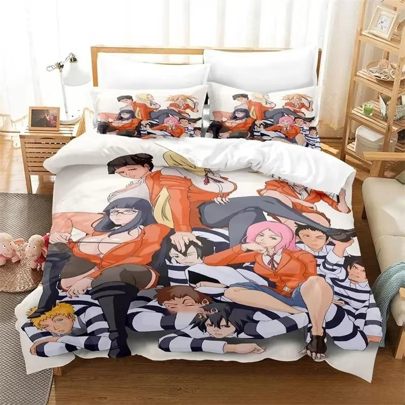 3D Druck Prison School Anime Bettwäsche Set Jungen Mädchen Twin Queen King Size Bettbezug Kissenbezug Bett Jungen Erwachsene