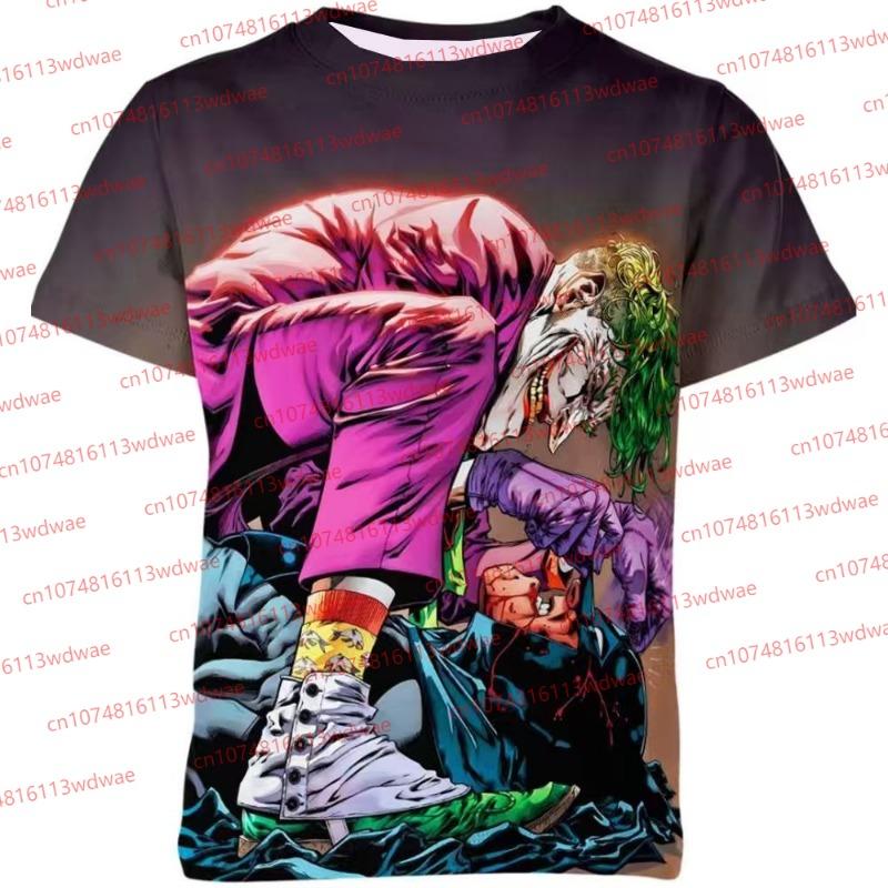 New Fashion Men/Women Kids Short Sleeve T shirt 3D Printed Joker Pattern T-shirt Street wear Unisex Novelty Fashion Top 100-6XL