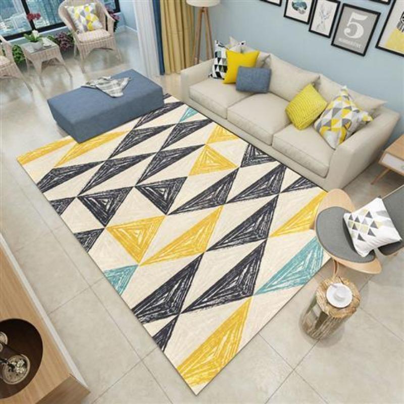 Nordic Living Room Carpets Modern and Simple Bedroom Bedside Carpets