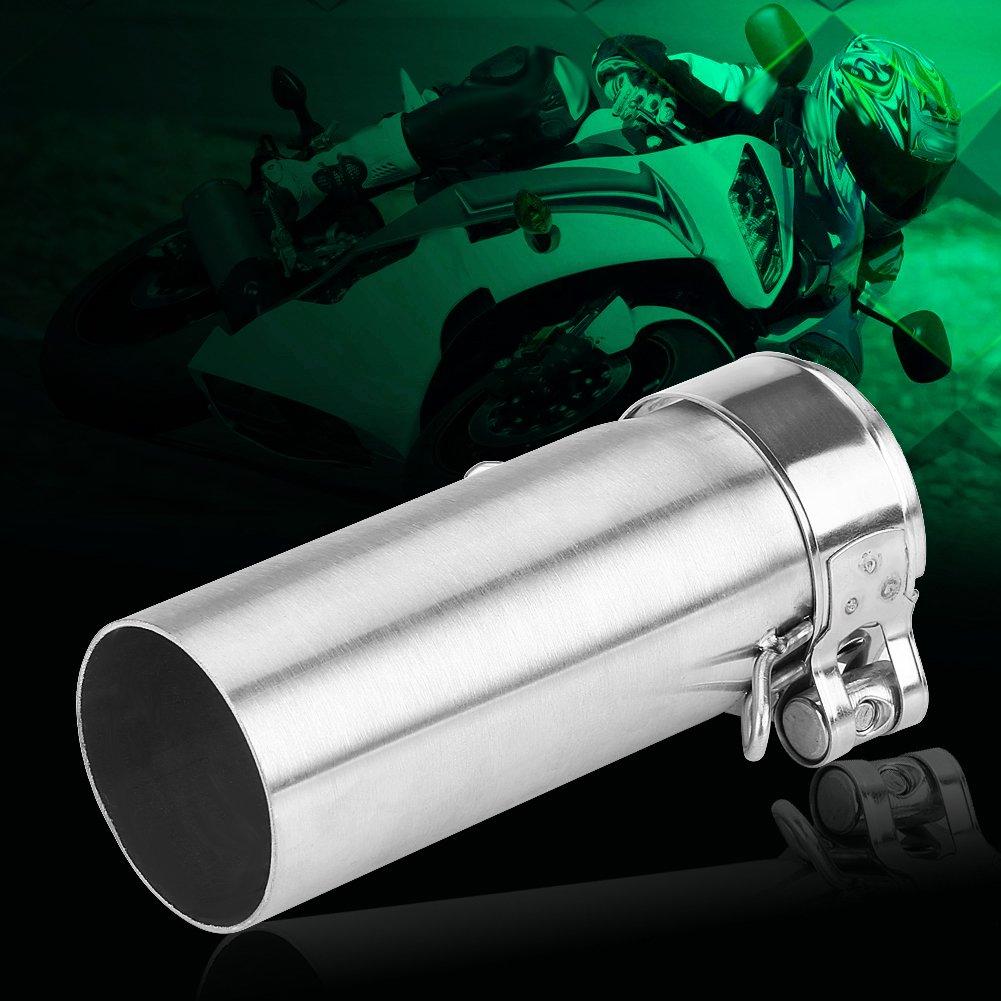 Aramox Exhaust Middle Link Pipe, Motorcycle Exhaust Pipe Exhaust Muffler