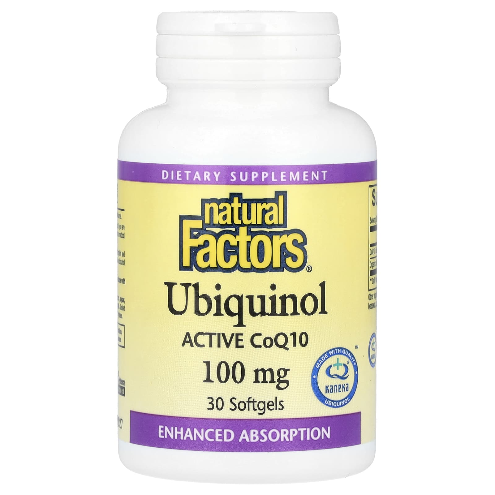 

Ubiquinol, Active Coq10, 100Mg, 30 Softgels