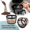 Reusable Coffee Filter Basket Stainless Steel Durable Tea Coffee Filter Screen Mesh Nylon with Handle Coffee Machine Filter