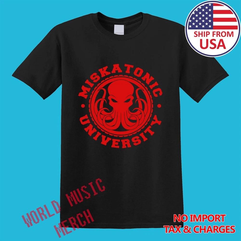 Cthulhu Miskatonic University Men s Black Size S-5XL S