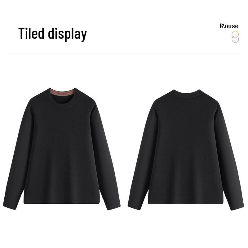 Luozi Men's Premium Warm Round Neck Wool Sweater