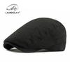 Spring New Simple Classic Imitation Hemp Beret Men's British Retro Forward Hat Casual Versatile Cap Women