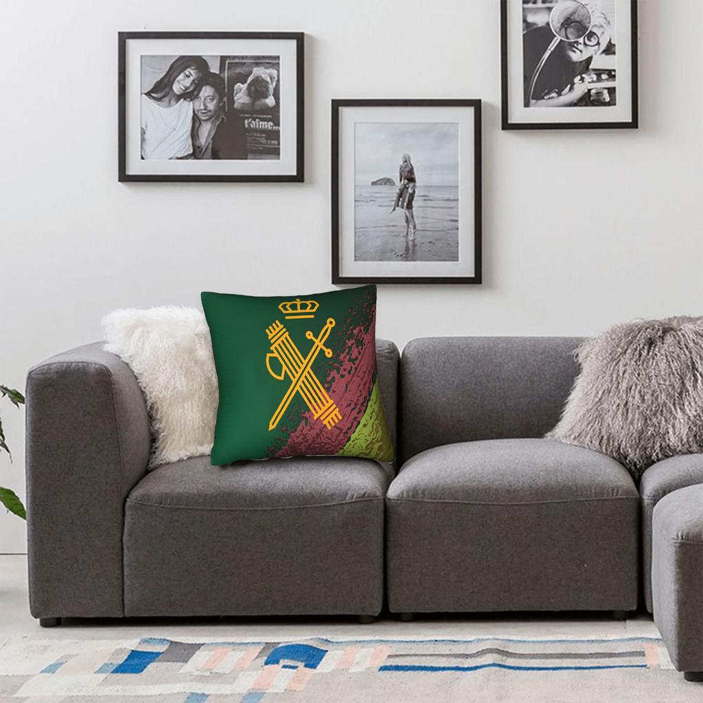 Spanish Civil Guard Emblem Pillow Case Soft Pillow Cover Novelty Pillowcases For Living Room Sofa