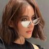 Cat Glasses Oversized Rhinestone Sunglasses Dark Wind Retro With Diamond Metal Exaggerated Sunglasses