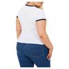 BRAVE SOUL Womens/Ladies Contrast Detail Plus T-Shirt
