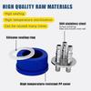 Gl45 Fermentation Tank Reactor Feed Cover Stainless Steel Jar Lid With Ss304 Blue Headspace Cap Refill Cover For Tube