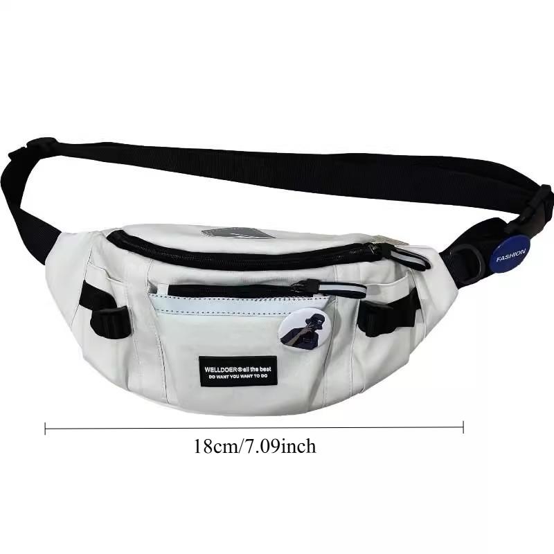 1PC Back To School Season Bag, Sports Waist Bag, New Storage Bag, Multifunctional Bicycle Chest Bag Backpack, Unisex