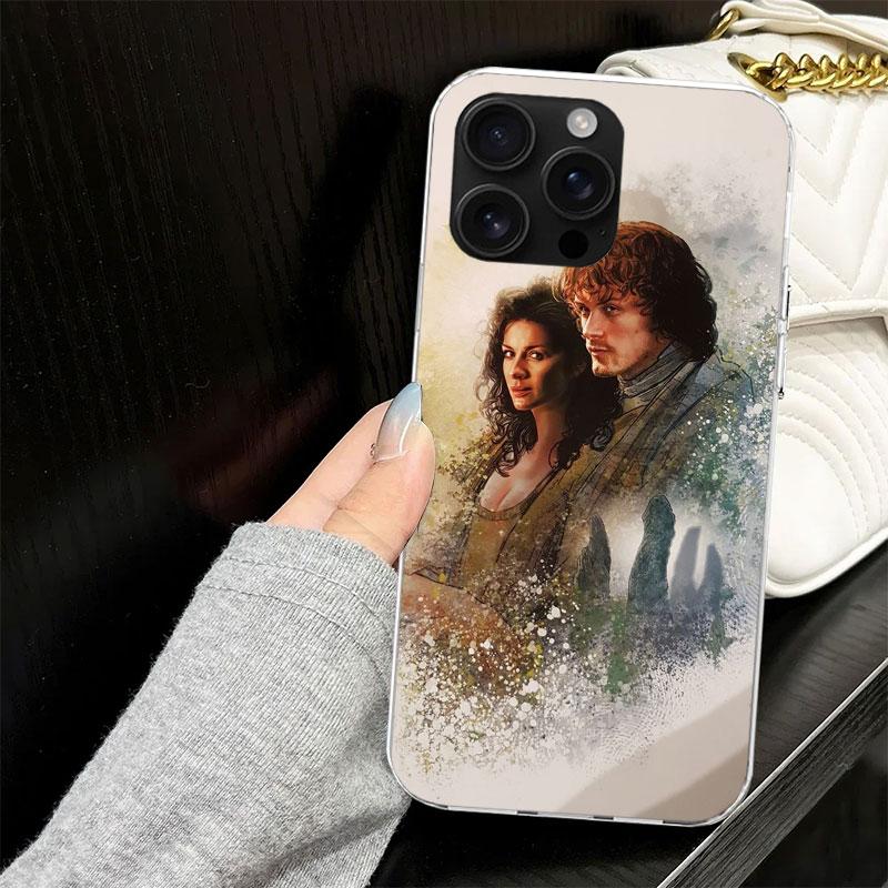 Outlander TV Case for iPhone 13 12 Mini 11 Pro Max Soft Phone Cover X XS XR 7 SE 8 Plus 6 6S 5 5S Silicone Black Capa