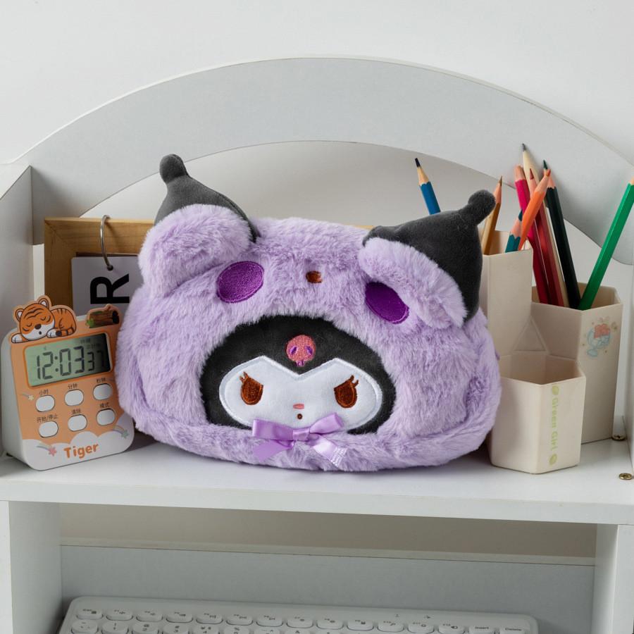 Sanrio Plüsch Cartoon Federmäppchen für Mädchen Mit Weichem Stoff Aufbewahrungs-Organizer