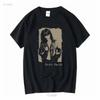 Patti Smith Coton Lourd Noir Toutes Tailles T-shirt Classique AS035 manches longues ou courtes vintage Lavé Confortable Respirant