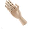 Flms Love Home 12 Inch Wooden Hand Model Flexible Moveable Fingers Manikin Hand Figure Right Hand Model for Drawing, Sketching, Painting