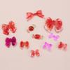 Shiny Bowknot Hairpin Keychain Silicone Mold for Valentine Love Gift Craft