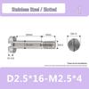Stainless Steel M2-M2.5 Slotted Partial Thread Shoulder Bolt Screw