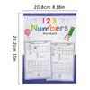 A4 Size Number 0-30 Tracing Practice Workbook Preschool Math Learning Kindergarten Numbers Writing Coloring Book Montessori