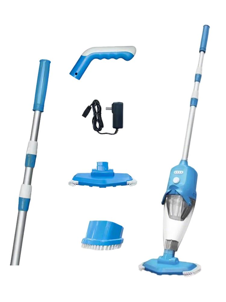 Handheld Rechargeable Pool Vacuum Cleaner for Spas Hot Tubs Small Pools with Automatic Immersion Detector Bristle Suction Nozzle