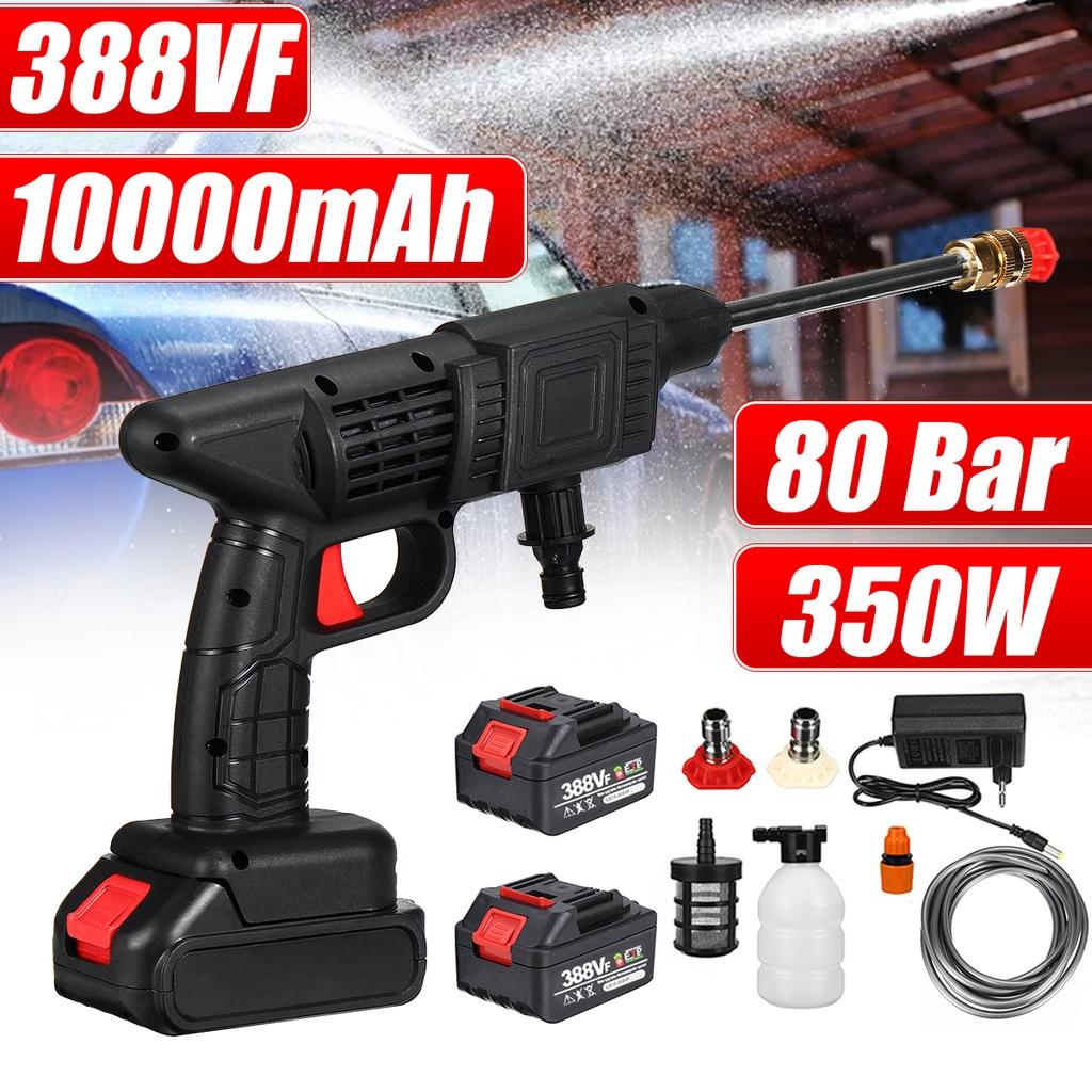 10000mAh/20000mAh 80Bar Cordless High Pressure Car Washer Spray Water Guns Portable Car Wash Pressure Cleaner