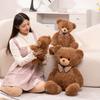Bear Delightful Claire Large Plush Toy Deep Brown Teddy Bear For Snuggling Bliss