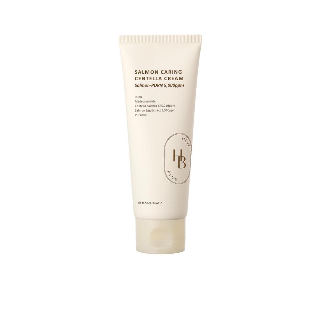 HEVEBLUE Salmon Caring Centella Cream PDRN Soothing Barrier Moisturizer 100ml