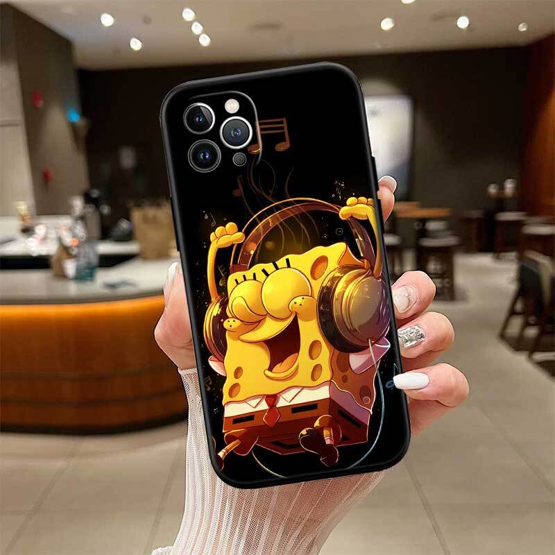 Cartoon SpongeBob Phone Case for Motorola Edge 60 60s 70 G86 G56 G54 E14 G04S G45 G54 G64 X30 X40 X50 S30 S50 Pro Power Tylus