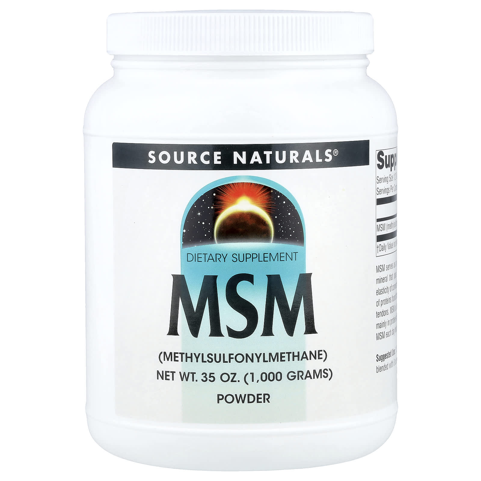 

MSM Powder, 1,000G(35Oz)