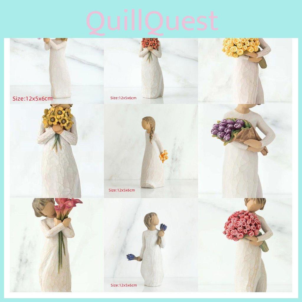 Handmade Imitation Wood Carving Resin Crafts Home Decoration Gift For Couples