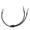 3.5 One Female to Two Male 2 In 1   Cable TV Amplifier Sound Car Connecting Wire
