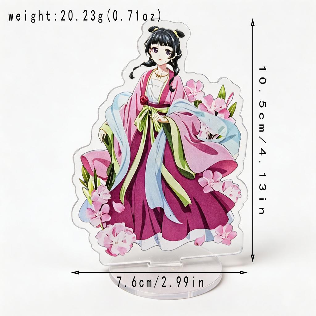 Kusuriya no Hitorigoto The Apothecary Diaries Acrylic Stand Maomao Jinshi Lotus Background Anime Desktop Standee Fans Decor Gift