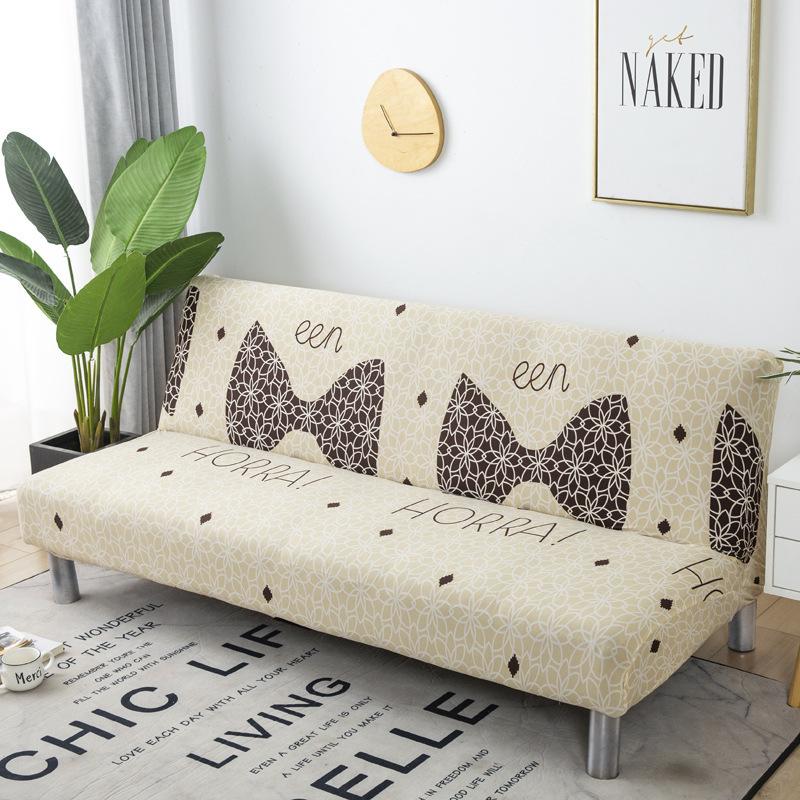 Husă de saltea pentru canapea fără brațe Husă universală pliabilă pentru canapea cu dublă utilizare Husă total cuprinzătoare pentru toate cele patru sezoane, rezistentă la praf