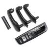 Golf 4 MK4 Jetta LHD Carbon Fiber Front Rear Left Right Door Handle Set Replacement For Volkswagon VW Bora 1999-2004