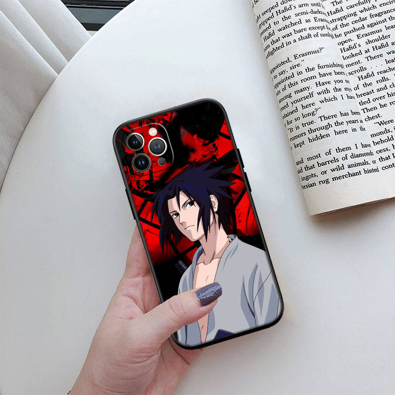 MH105 Naruto Uchiha Sasuke Phone Shell Case for iPhone 7 8 11 12 13 14 15 16 17 16E XS Pro Max XR X SE Air