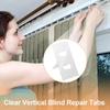 30Pcs Curtain Repair Stickers Blind Fixers Easy Blinds Tabs Parts White Vertical Louver Repair Slats Vertical Fixing Window