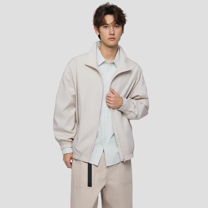 GAP Men's Logo Print Stand Collar Loose Jacket