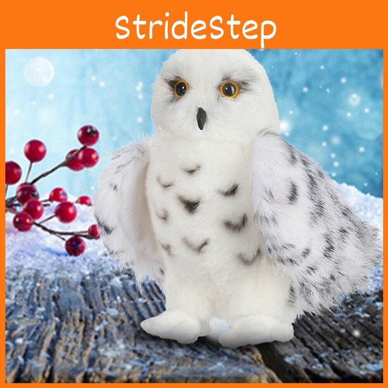 Adorable Wizard Snowy Owl Plush Toy Soft Stuffed Doll For Kids Christmas Gift