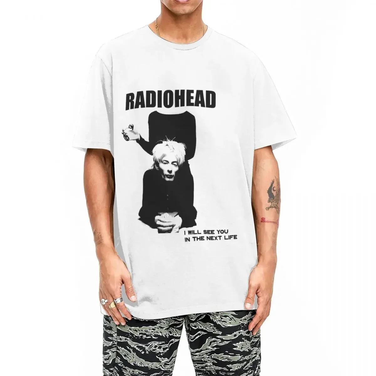

Radiohead Thom York T Shirt Men Women Humor Round Collar Rock Music Band Short Sleeve Clothes New Arrival - Men s Summer Cott... S разноцветный