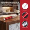 Red Cork Remover Aluminum+ABS Corkscrew Tools Easy Air Pump Pressure Bottle Opener  Red Wine Bottle