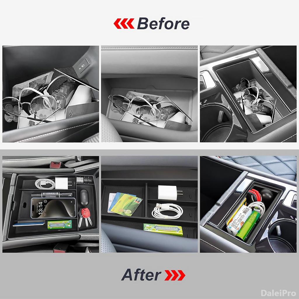 Car Armrest Box For KIA EV6 EV6 2023 2024 2025 Center Console Organizer Tray Armrest Box Car Phone Holder Box Accessories