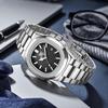 OPK Quartz Date Stainless Steel Suitable for Students and Business Comfortable Watch for Men's Watch, Square, Display, Waterproof, Luminous, Band,