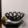 Modern Simple Bowls Creative Ceramic Fruit Plate Living Room Artistic Decora Storage Plate Dining Room Table Decoration Trays