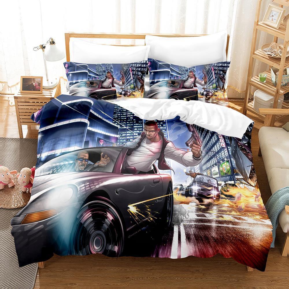 Grand Theft Auto: The Ballad of Gay Tony Bedding Set Single Twin Full Queen King Size Bed Set Adult Kid Bedroom Duvetcover Sets