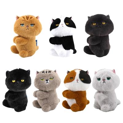 Entzückender Katzen-Clip-Halter Multifunktionaler Stoffkatzen-Clip Anhänger Schlüsselanhänger zum Festhalten kleiner Gegenstände