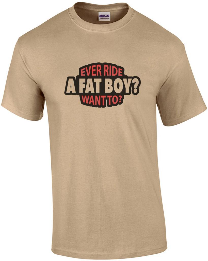 Ever ride a fatboy? want to? Biker T-Shirt