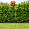 Carnivorous Plant Garden Stake, Large Metal Flytrap Plant Sculpture, Rusty Insectivorous Plant Ornament, Outdoor Decoration for Yard Patio Lawn